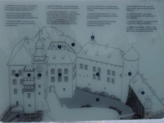 Plan zamku Pieskowa Skała